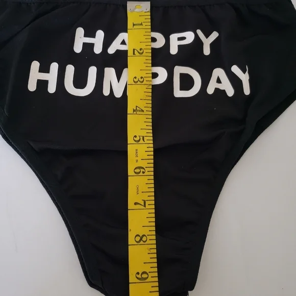 🆕️ NWT One Pair Black Novelty Panty - Picture 2 of 4
